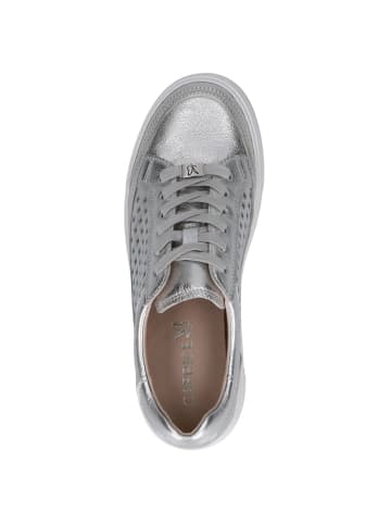 Caprice Sneaker in SILVER METAL.