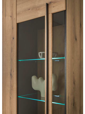 Furn.Design Wohnwand Evoke Eiche 4-teilig 340 cm, Wohnkombination mit Soft-Close