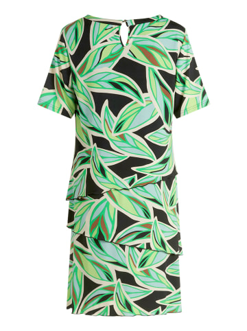 Betty Barclay Stufenkleid kurzarm in Green/Cream