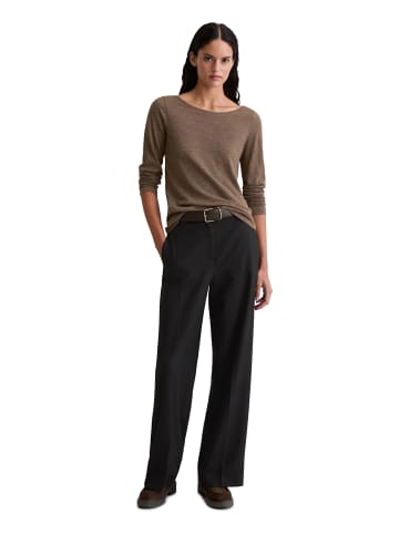 Marc O'Polo U-Boot-Longsleeve regular in shaded brown melange