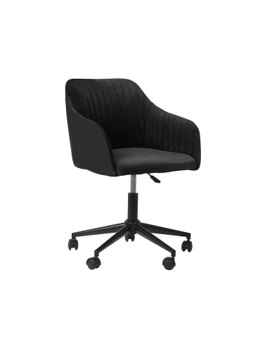 Beliani Bürostuhl VENICE in Schwarz - (W) 64 x (H) 89 x (L) 64 cm