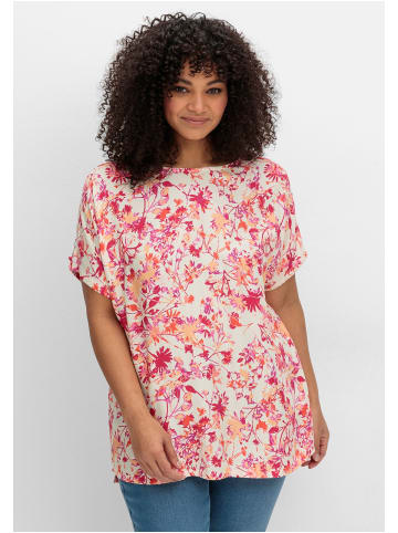 sheego Oversize-Tunika in champagner gemustert