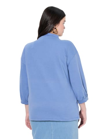 Ulla Popken Sweatshirt in frostblau