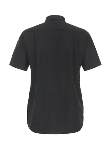 CASAMODA Kurzarm Business Hemd für Herren in Schwarz