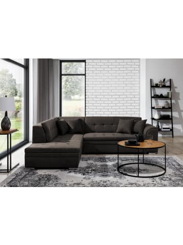 MF Design Piri Recamiere Links in Dunkelbraun -  (L) 260 x (B) 260 x (H) 78 cm