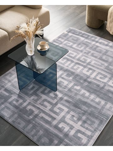 Beliani Kurzflor BEYDAG in Grau - (W) 140 x (L) 200 cm