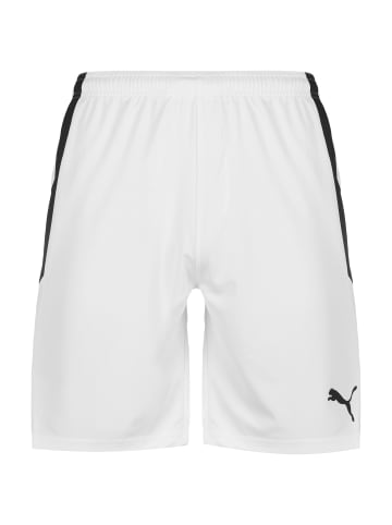 Puma Trainingsshorts TeamLIGA in weiß / schwarz