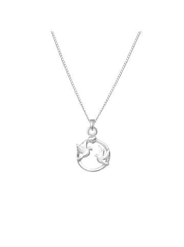 Alexander York Kette mit Anhänger LOVE BIRDS in 925 Sterling Silber, 2-tlg.