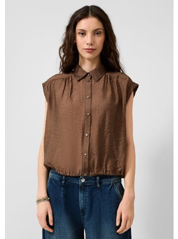 QS Bluse in 8922_dunkelbraun
