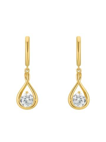 Amor Creolen Silber 925, 14ct gelbvergoldet in Gold