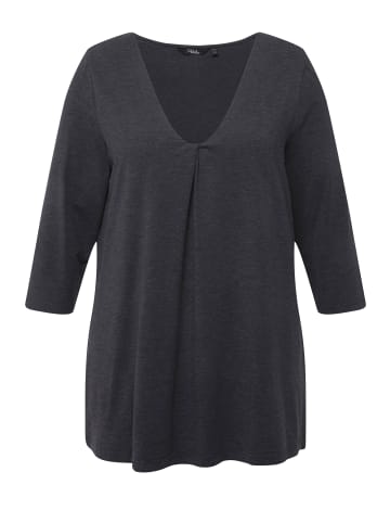 Ulla Popken Longsleeve in anthrazit melange