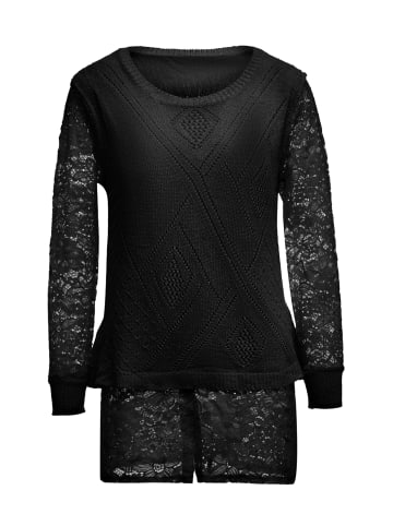 paino Strickpullover in Schwarz