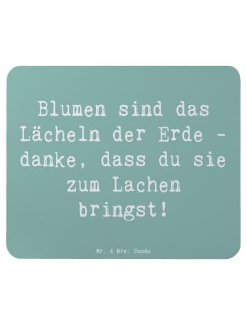 Mr. & Mrs. Panda Mauspad Spruch Florist Erde Lächeln mit Spruch in Meeresbrise
