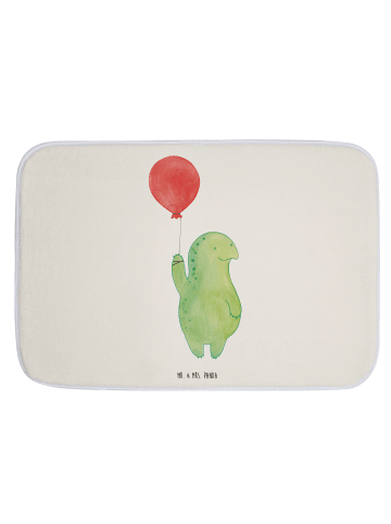 Mr. & Mrs. Panda Badteppich Schildkröte Luftballon ohne Spruch in Weiß