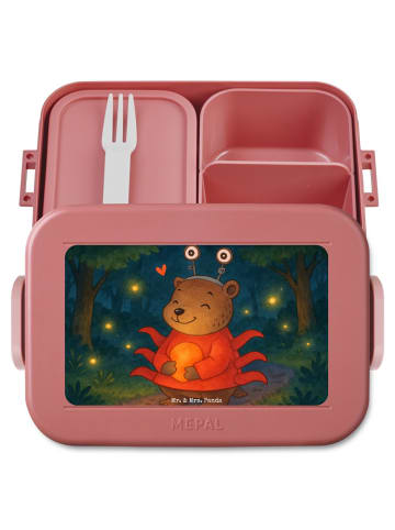 Mr. & Mrs. Panda Bentobox Krebs Astrologie Design ohne Spruch in Rot Pastell