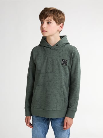 Petrol Industries All-over Print Hoodie Blue Ridge in Grün