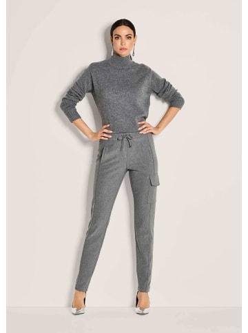 MADELEINE Cargo-Jerseyhose mit Kordelzug in bleigrau / melange
