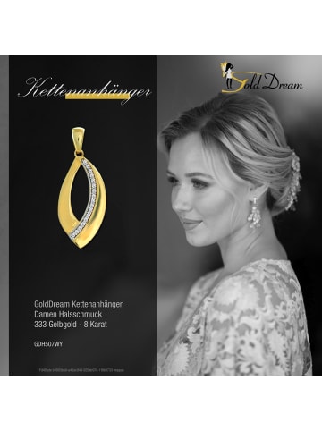 GoldDream Anhänger Gold 333 Gelbgold - 8 Karat Leaf Kettenanhänger