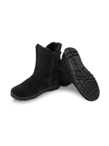 VITAFORM Veloursleder & Doubleface Stiefeletten in schwarz