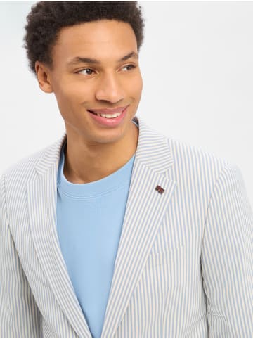 Finshley & Harding London Sakko Brixdon in hellblau ecru - 0001