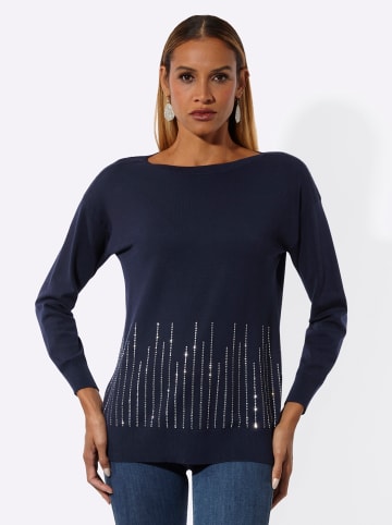 creation L Lyocell-Mix-Pullover in marine