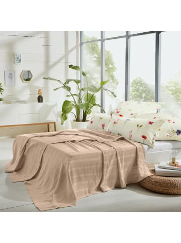 Erwin Müller Baumwolle Sommerdecke Trient in beige