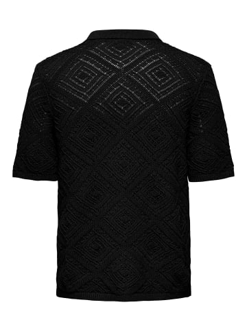 ONLY & SONS Strick-Shirt in Black