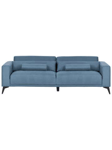 Beliani 3-Sitzer Sofa ANGE in Blau/Schwarz - (W) 214 x (H) 68 x (L) 84 cm