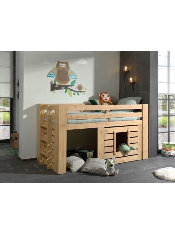 58 aufm Kessel HÜTTENBETT Katha 215x115x97 aus Massivholz in Kiefer