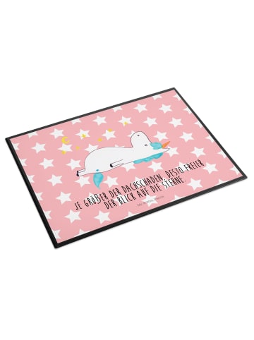 Mr. & Mrs. Panda schreibtischunterlage Einhorn Sternenhimmel mit... in Rot Pastell