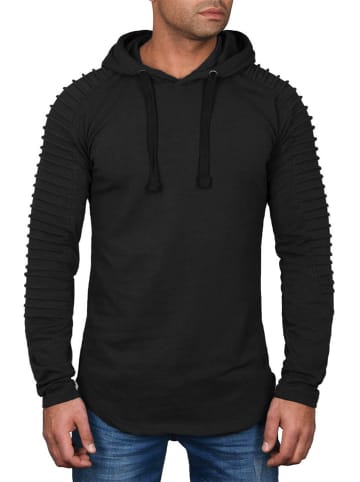 Alessandro Salvarini Hoodie AS-038 in Schwarz