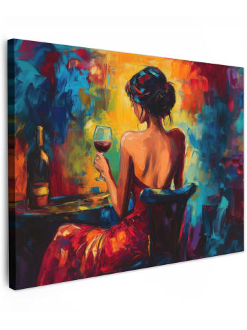 MuchoWow Leinwand Bilder Bordeaux