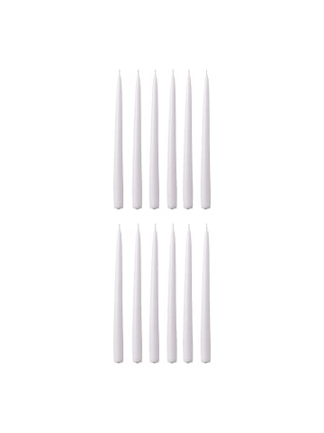 Butlers Zwillingskerze TWIN FLAME 12er-Set in Weiß