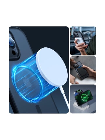 TechProtect TechProtect MagMat magnetisch Hülle iPhone 15 Mattblau in Blau