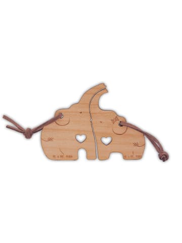 Mr. & Mrs. Panda Schlüsselanhänger Elefant Verliebt ohne Spruch in Braun