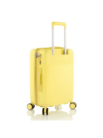 Heys Pastel 4 Rollen Kabinentrolley S 53 cm mit Dehnfalte yellow