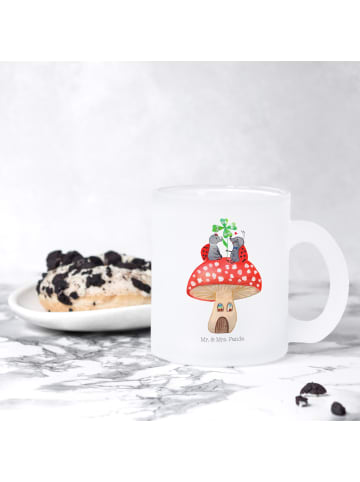 Mr. & Mrs. Panda Teeglas Marienkäfer Fliegenpilz ohne Spruch in Transparent