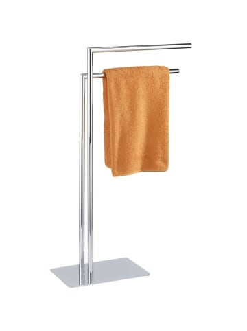 Wenko Badezimmer-Handtuchhalter Recco in Glänzendes Silber, 48 x 80,5 x 20 cm