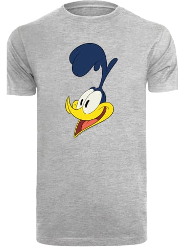 F4NT4STIC T-Shirt Looney Tunes Road Runner Face in grau meliert