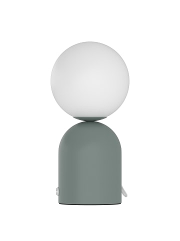 home24 Akku-Tischleuchte ORA in Grün / Weiß