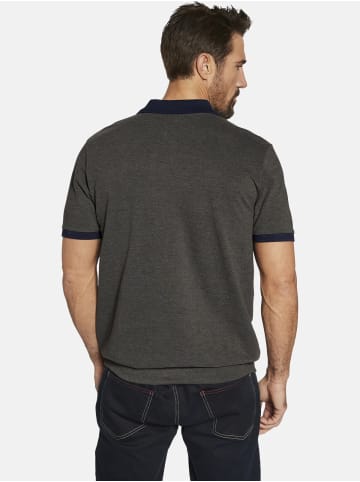 Jan Vanderstorm Poloshirt ERLING in dunkelgrau melange