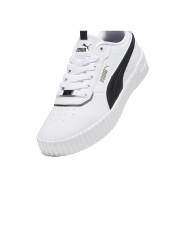 Puma Carina 2.0 Lux Leder-Sneaker Schwarz