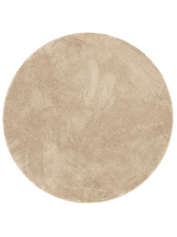 Pergamon Hochflor Super Soft Teppich Silky Rund in Antraciet