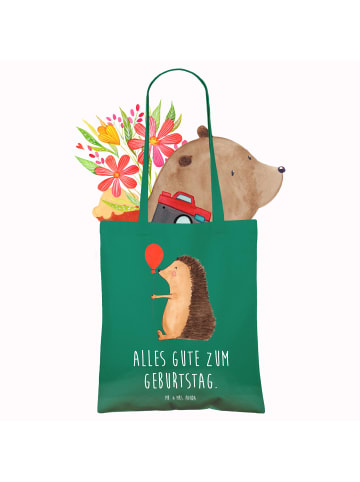 Mr. & Mrs. Panda Umhängetasche Igel Luftballon mit Spruch in Mint