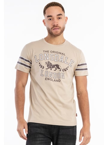 Lonsdale T-Shirt "Brouster" in Beige