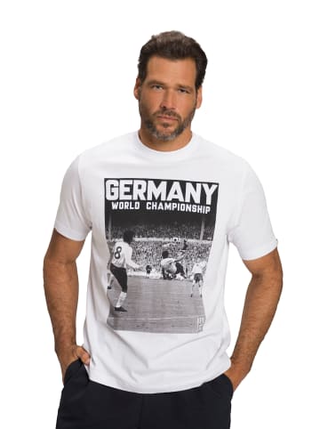 JP1880 Kurzarm T-Shirt in schneeweiß