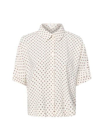 OPUS Bluse Farise in ecru schoko - 0001