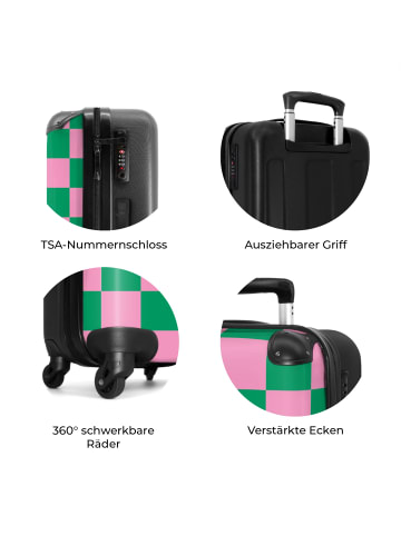 NoBoringSuitCases Suitcase, Handgepäck, Koffer, Trolley, Reisekoffer Karierter Druck in