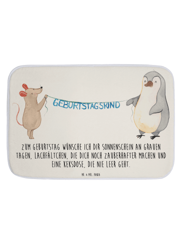 Mr. & Mrs. Panda Badvorleger Maus Pinguin Geburtstag mit Spruch in Weiß