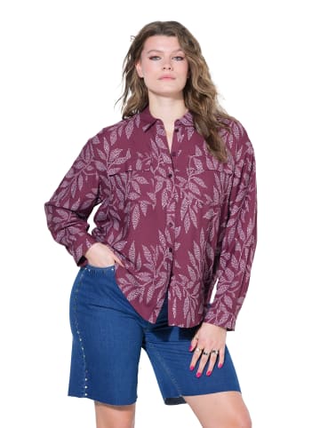 Studio Untold Hemdbluse in dunkle beere